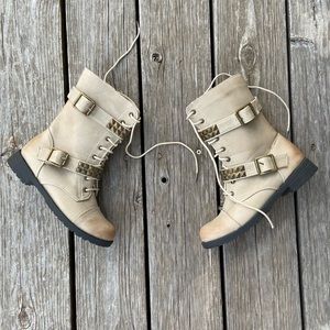 Tan Studded Boots